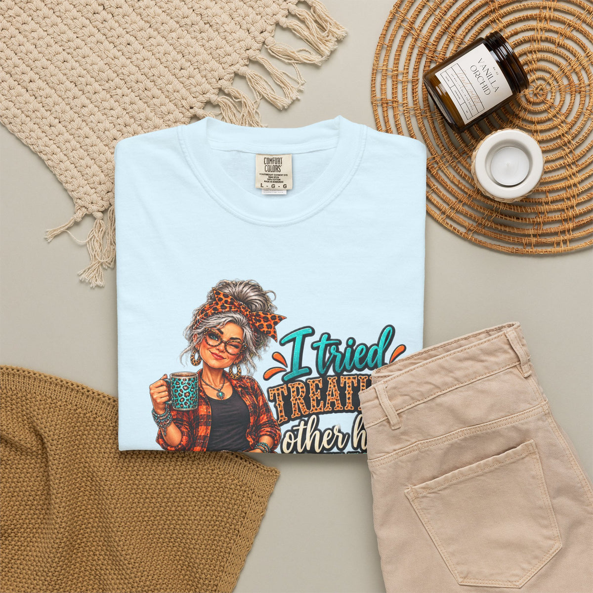 Graphic T-Shirt — "I Tried Treating Others How I Want to Be Treated" Retro Gen X Design