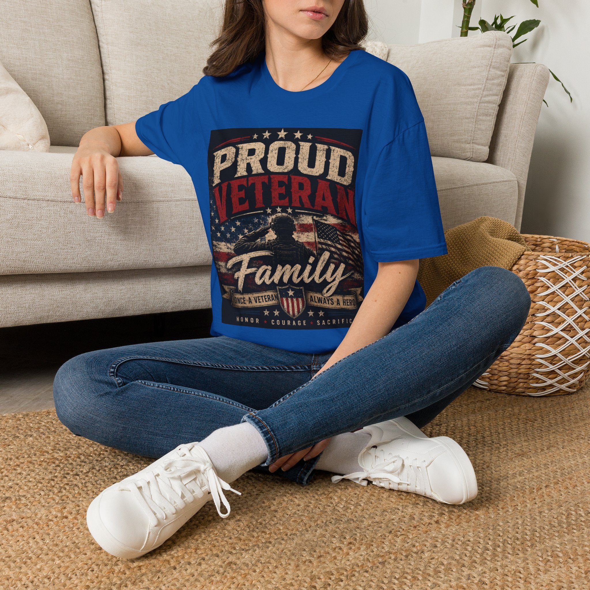 Proud Veteran T-Shirt — Patriotic Military Family Tee