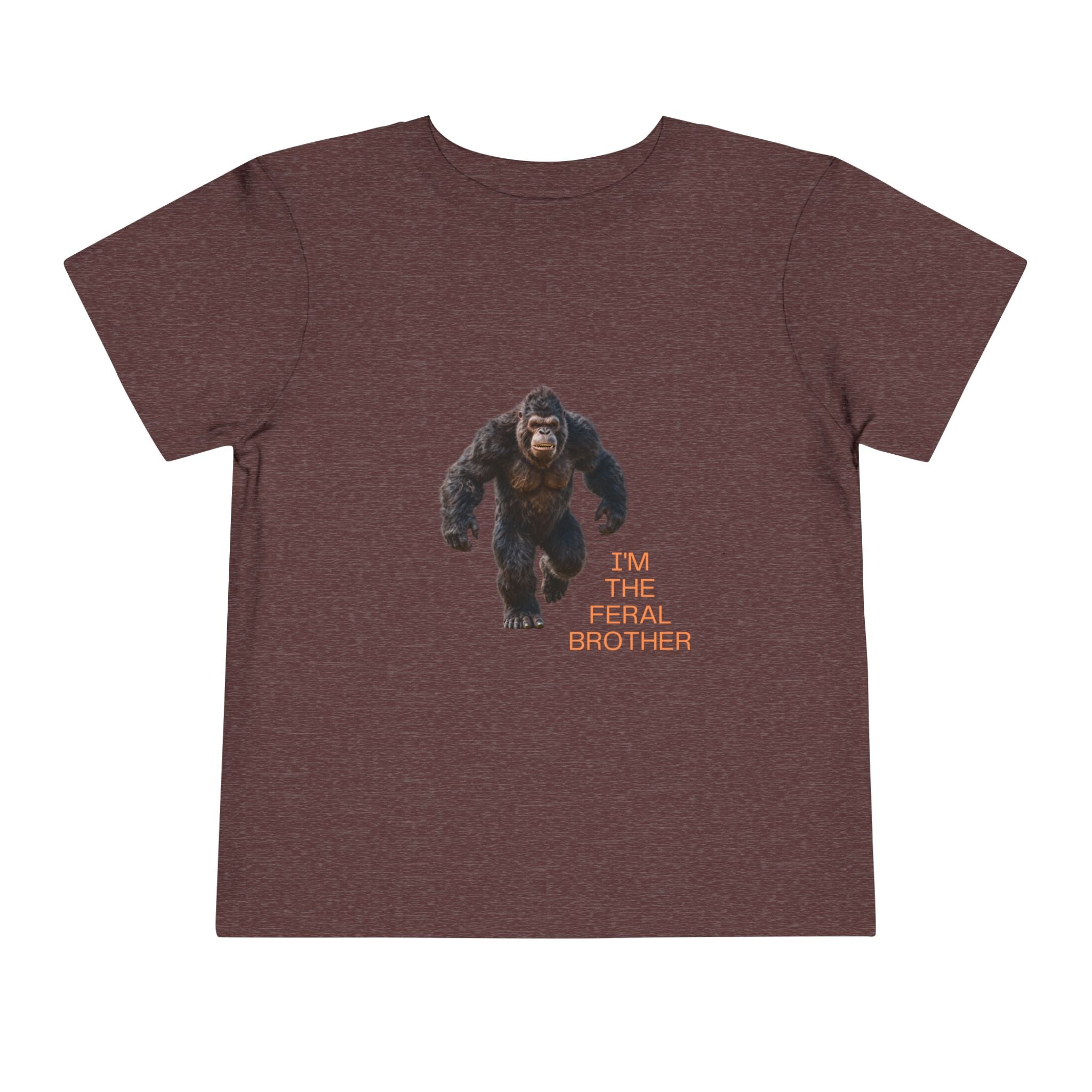 Toddler Tee — "I’m the Feral Brother" Sasquatch Graphic