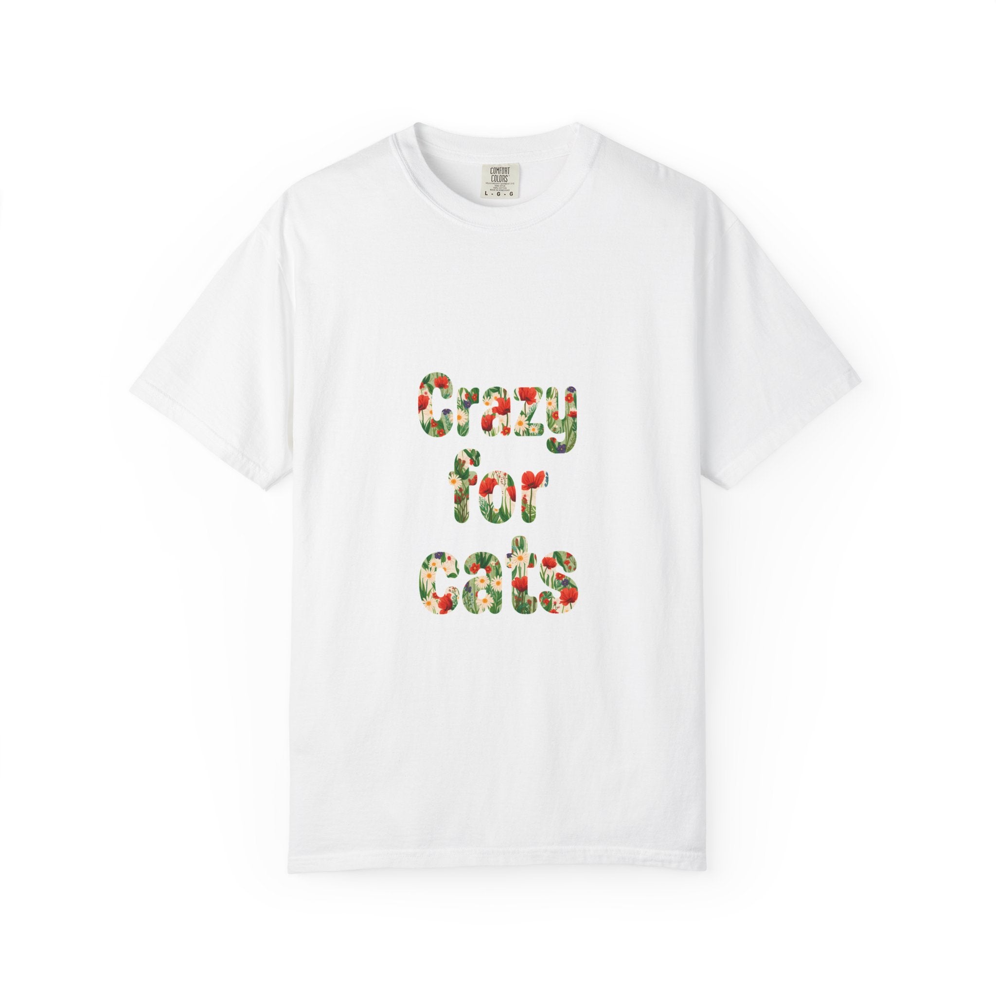 Crazy for Cats Floral T-Shirt