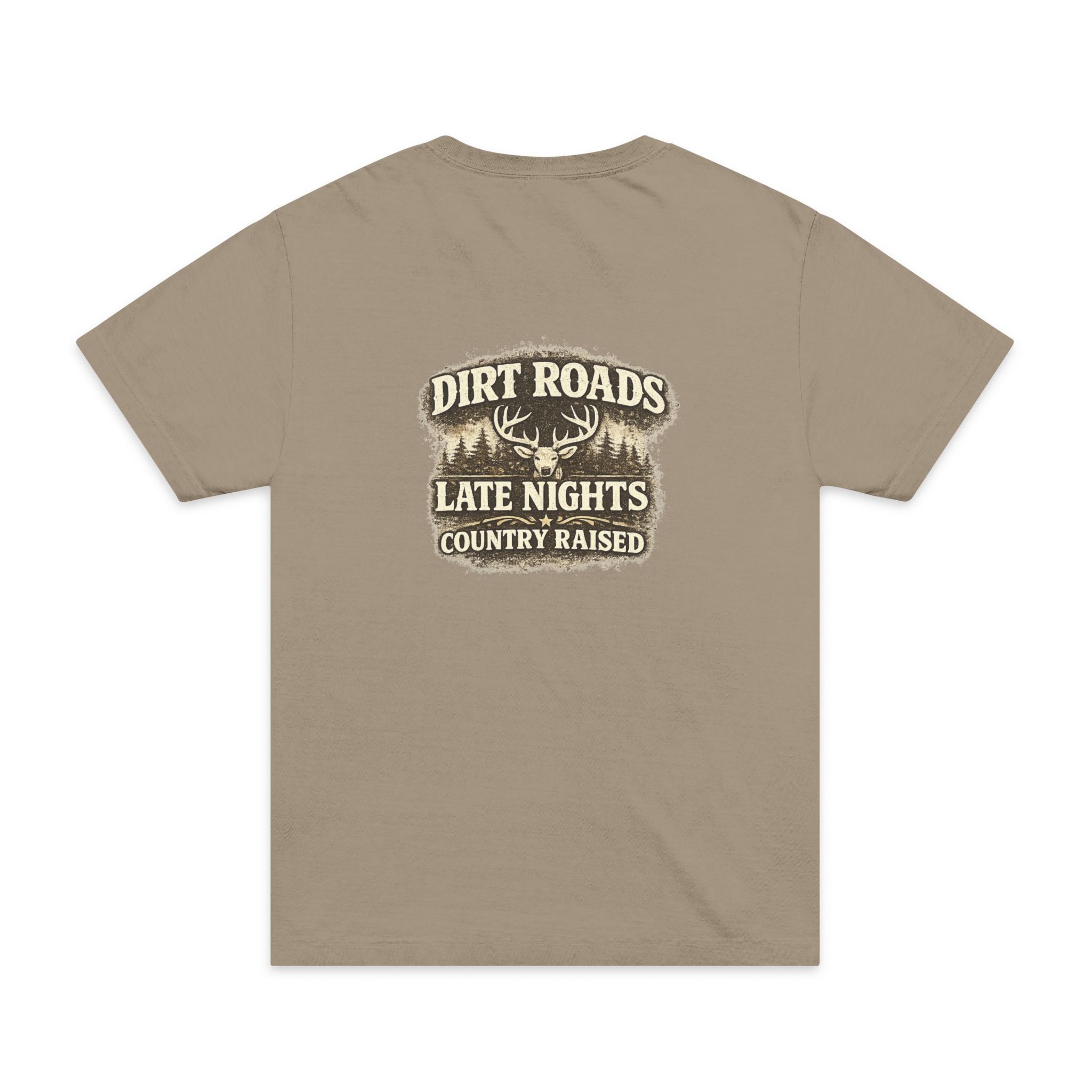 Country Raised 'Dirt Roads Late Nights' Garment-Dyed T-Shirt