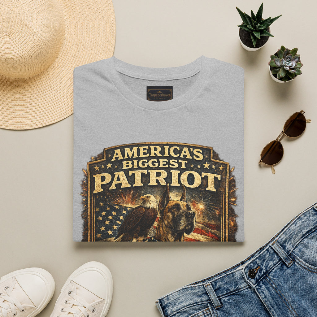 Patriot T-Shirt — Great Dane 1776–2026 Vintage Eagle Flag Tee