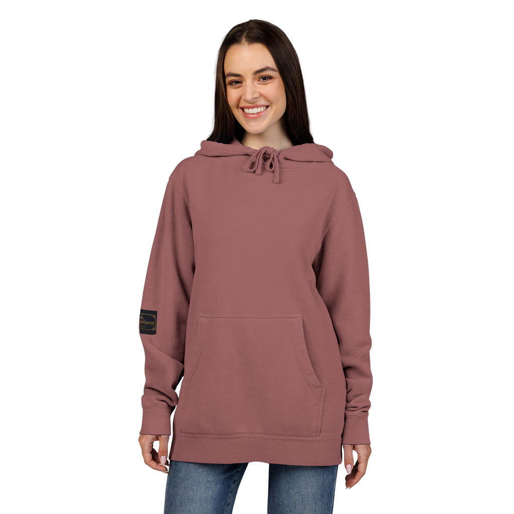 Faith Over Fear Hoodie — Pigment-Dyed Inspirational Pullover