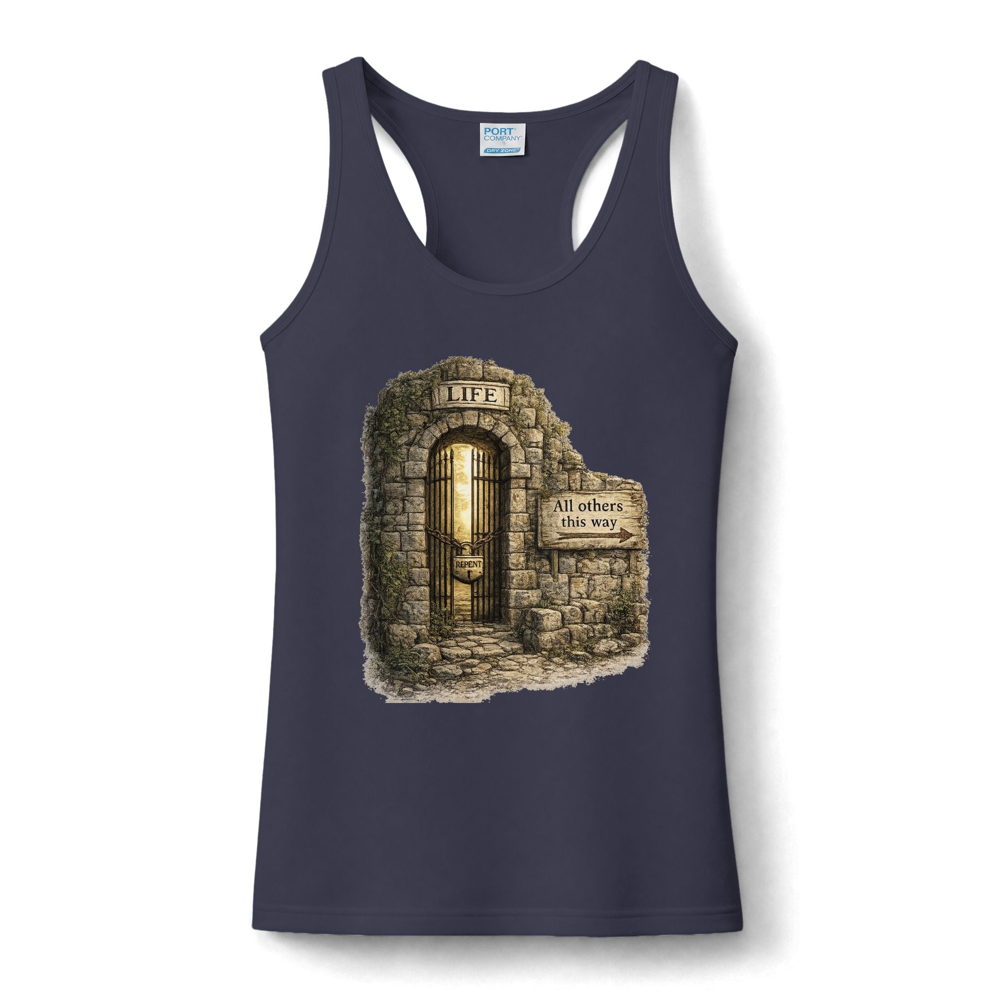 Tank Top - "The narrow gate " Gateway Graphic Women's Performance Tank