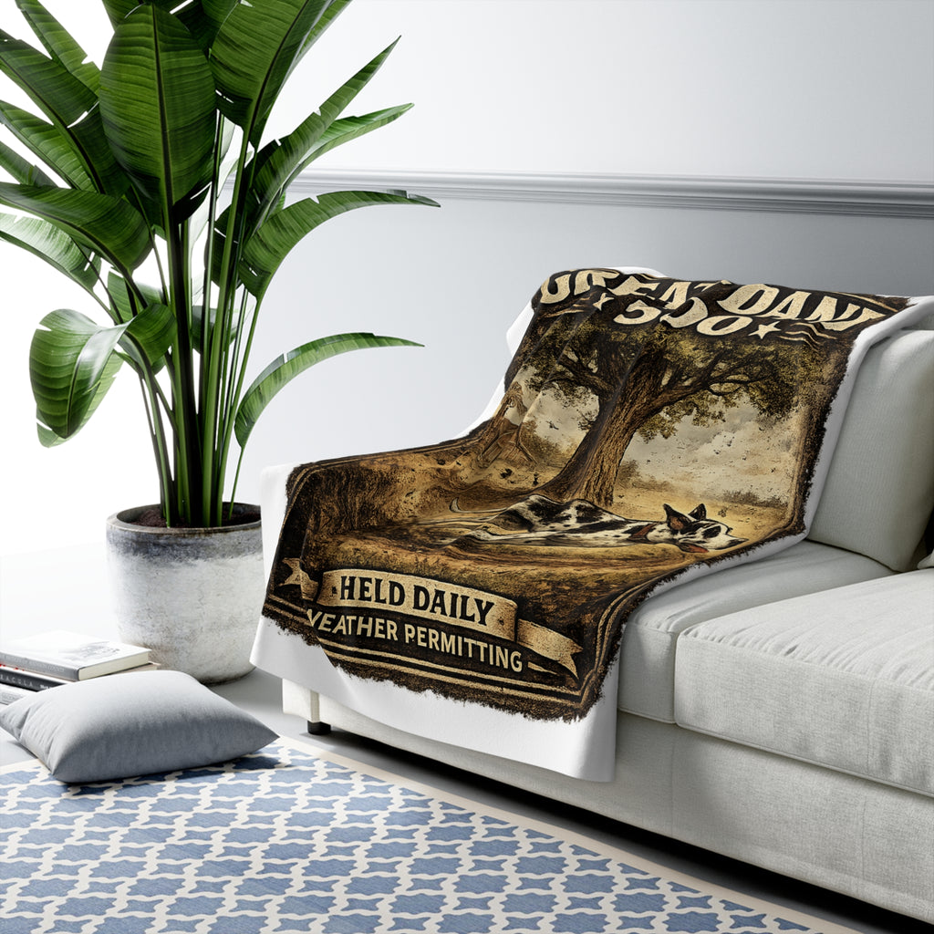Great Dane Zoomies  500 Sherpa Fleece Blanket