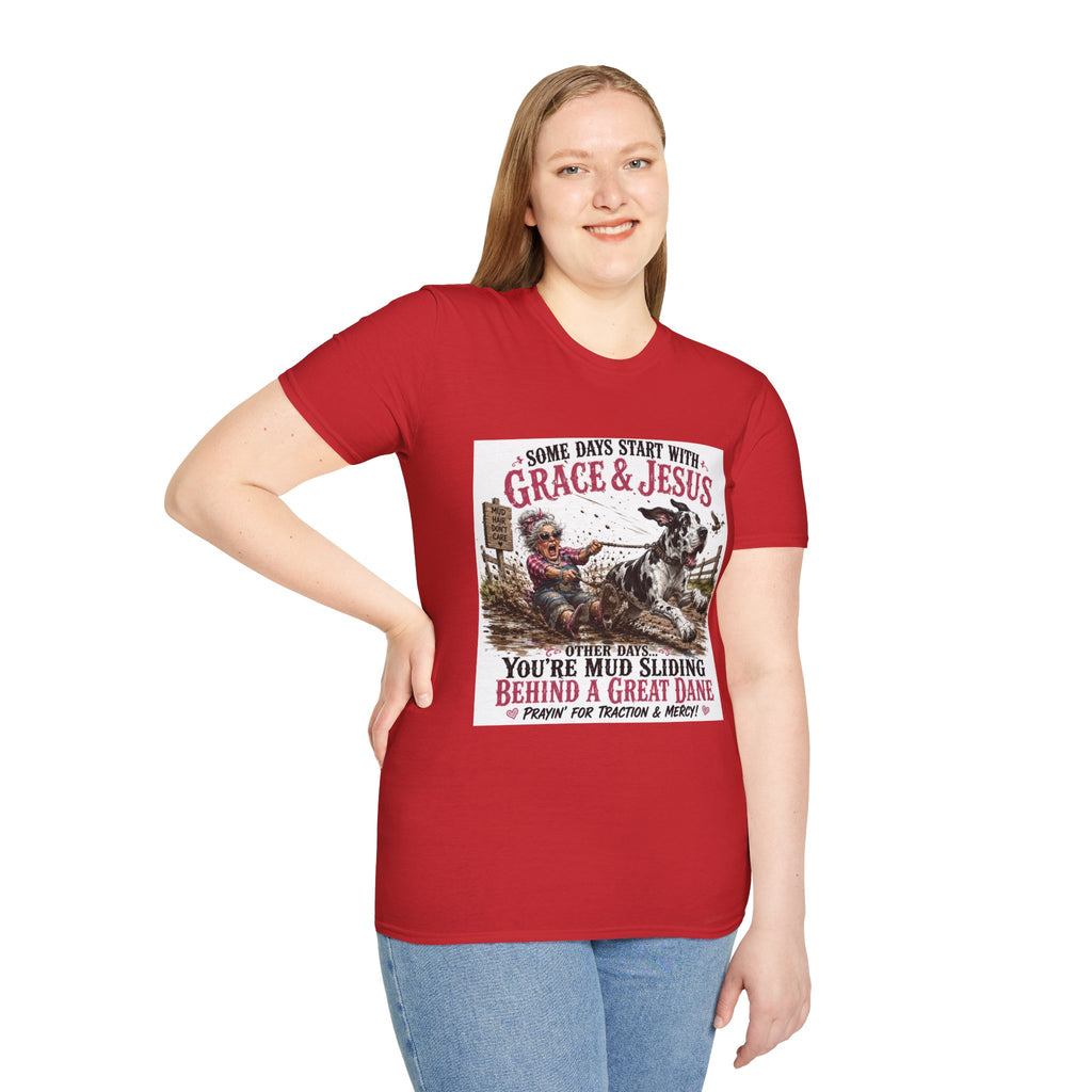 Christian Great Dane Mud-Slinging Graphic Tee