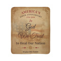 Fleece Sherpa Blanket — "In God We Trust" Patriotic 250th Anniversary Throw