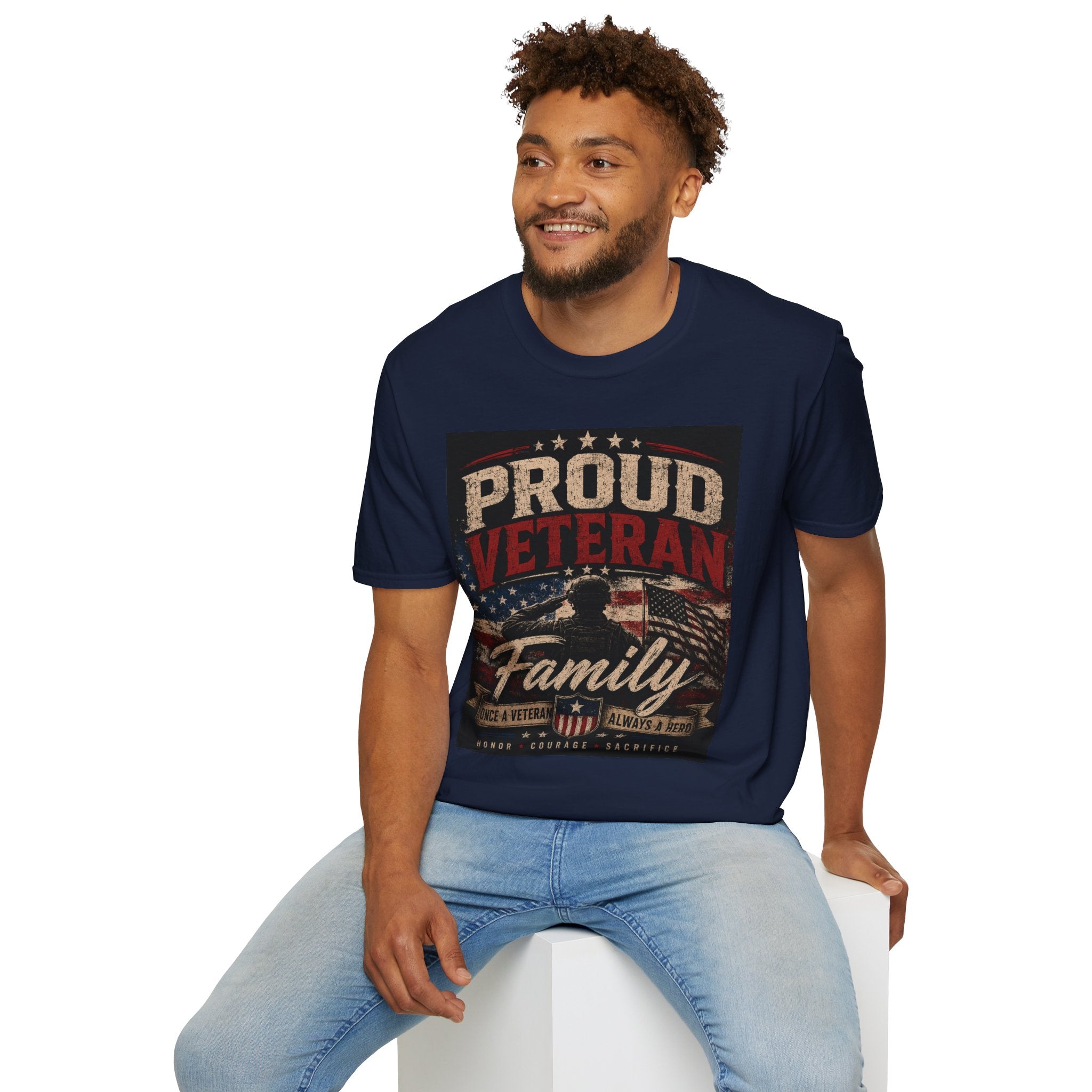 Proud Veteran T-Shirt — Patriotic Military Family Tee
