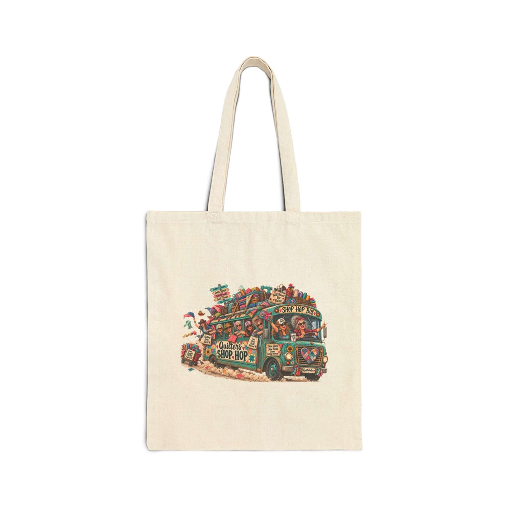 Shop Hop Canvas Tote Bag