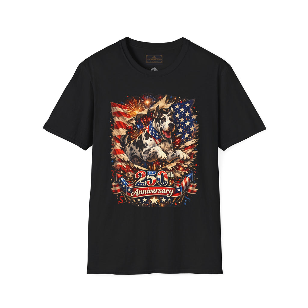 Patriotic 250th Great Dane T-Shirt