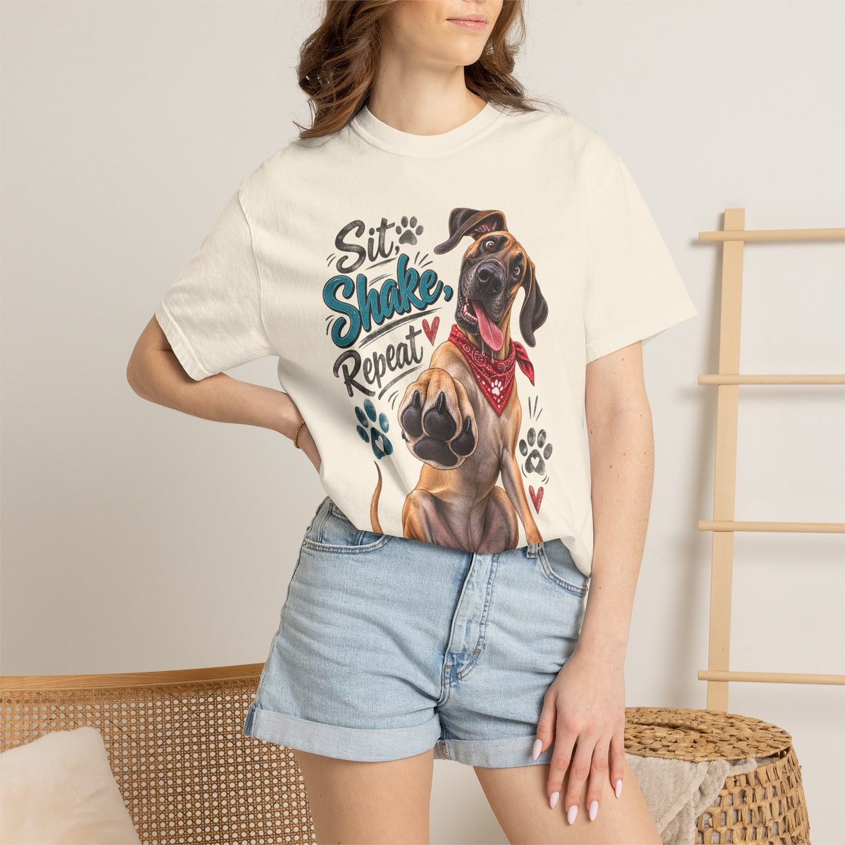 Great Dane Paw Print Tee