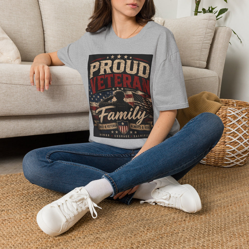 Proud Veteran T-Shirt — Patriotic Military Family Tee