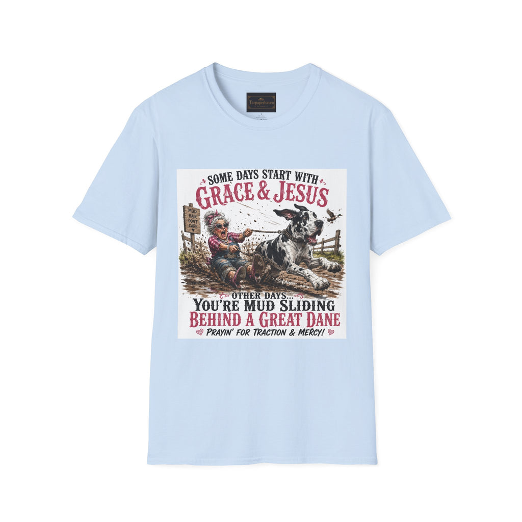 Christian Great Dane Mud-Slinging Graphic Tee