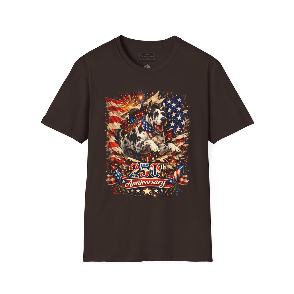 Patriotic 250th Great Dane T-Shirt