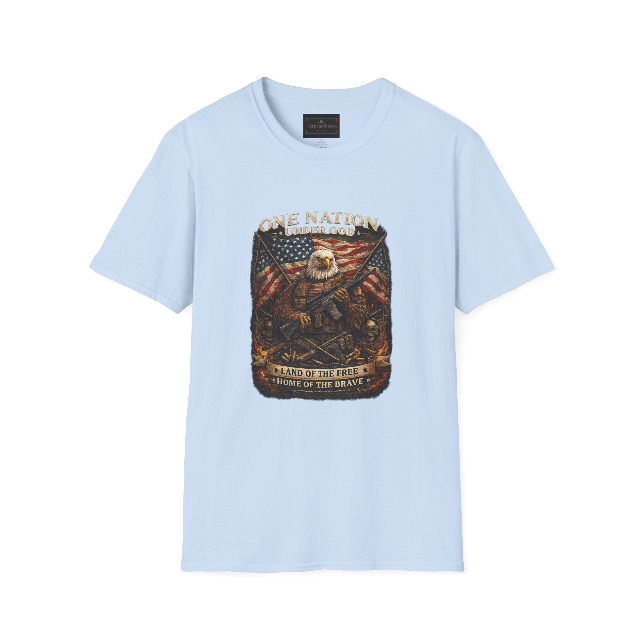 One Nation Under God Eagle T-Shirt — American Flag Patriotic Graphic Tee