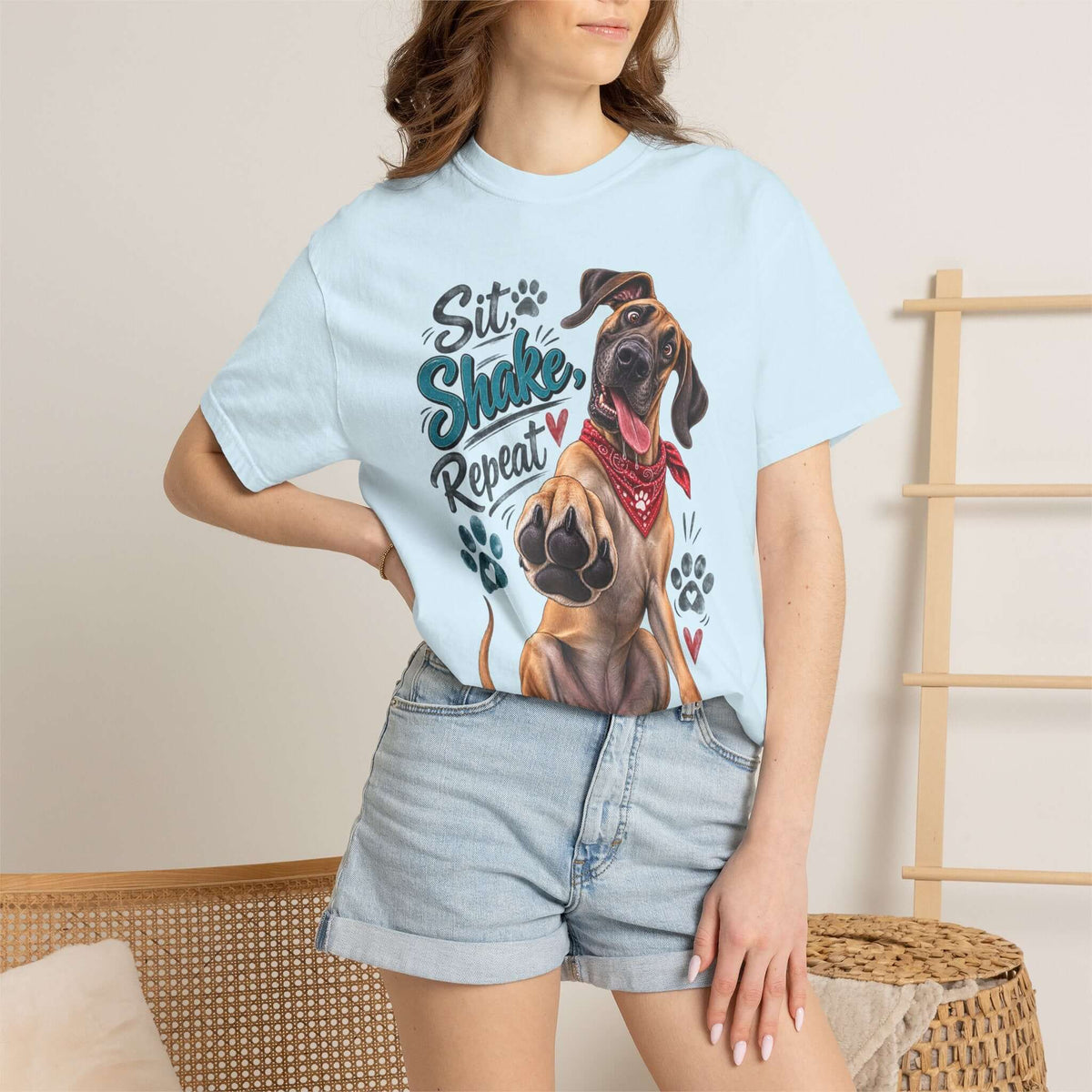 Great Dane Paw Print Tee