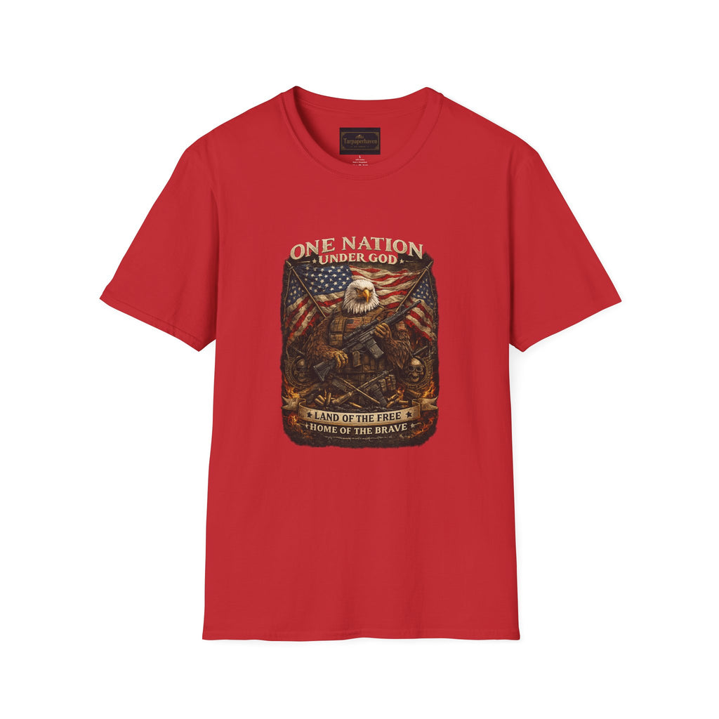 One Nation Under God Eagle T-Shirt — American Flag Patriotic Graphic Tee