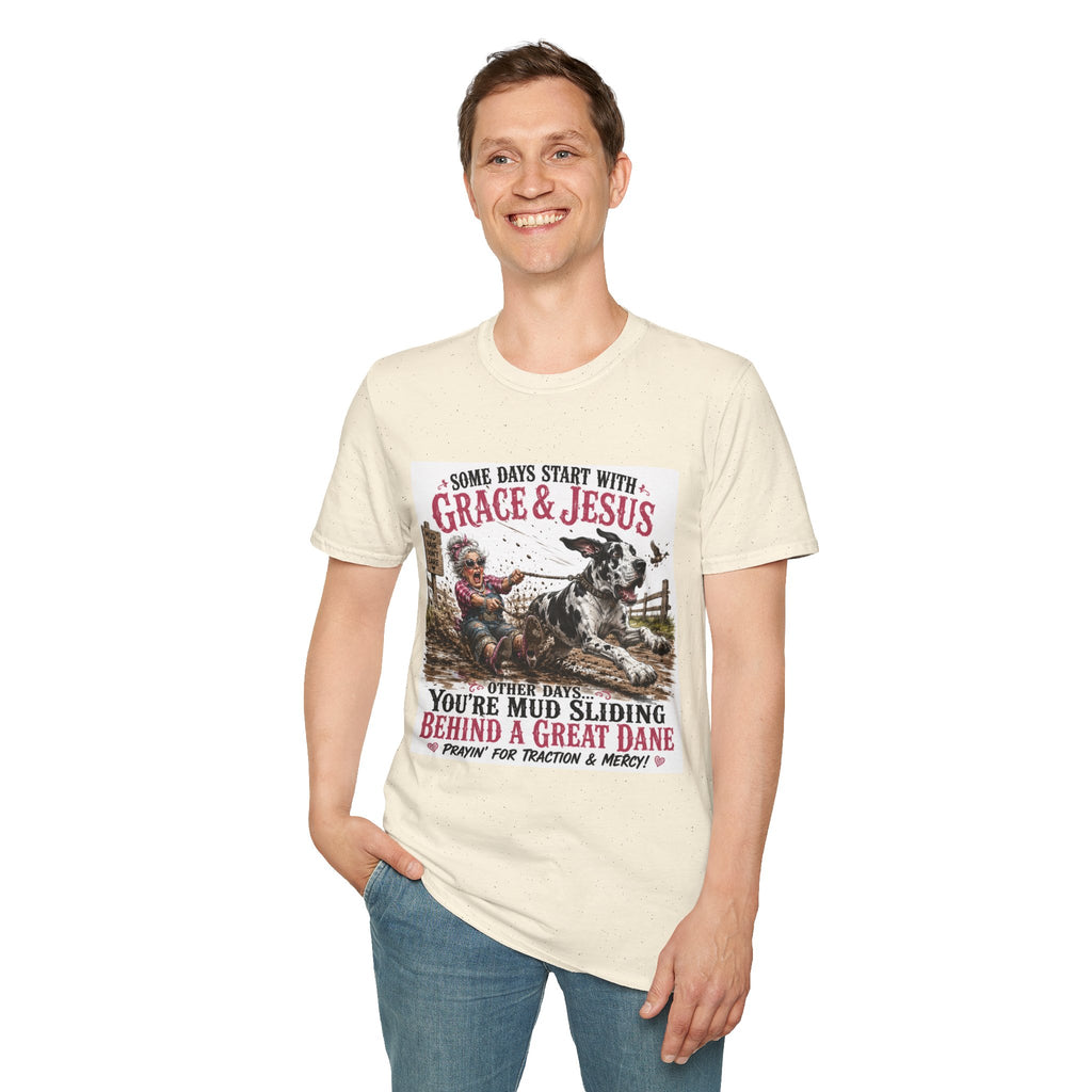 Christian Great Dane Mud-Slinging Graphic Tee