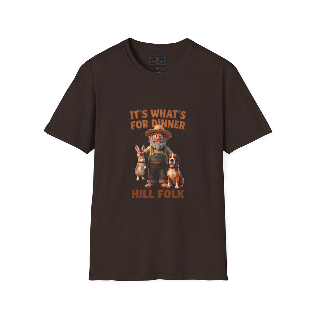 It's What's For Dinner Hill Folk T-Shirt — Funny Country Farmer Graphic Tee