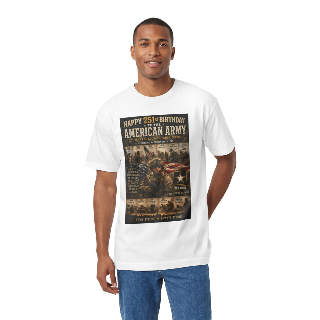 American Army 251st Birthday T-Shirt — Patriotic Military Tribute Tee