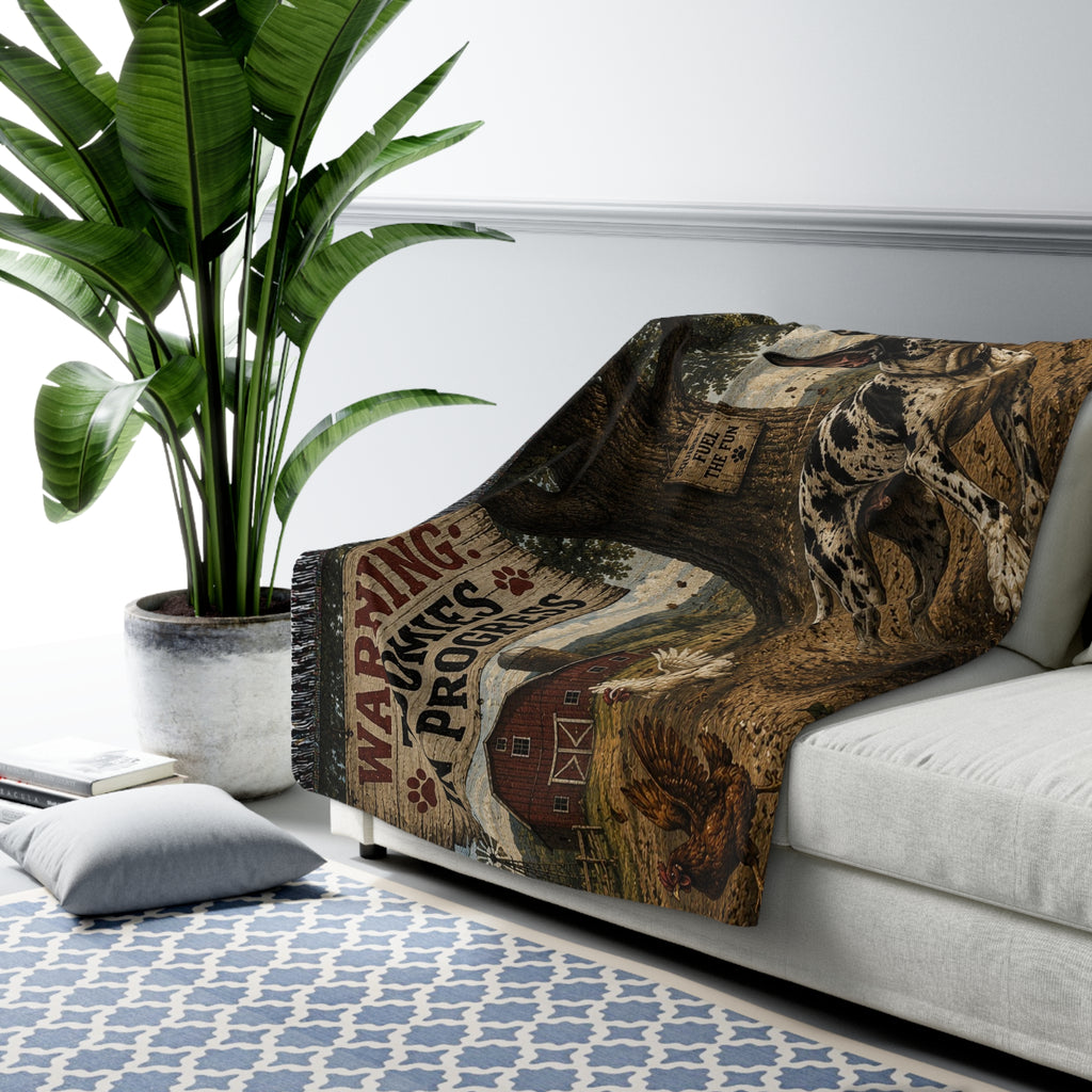 Great Dane Zoomies Sherpa Fleece Blanket