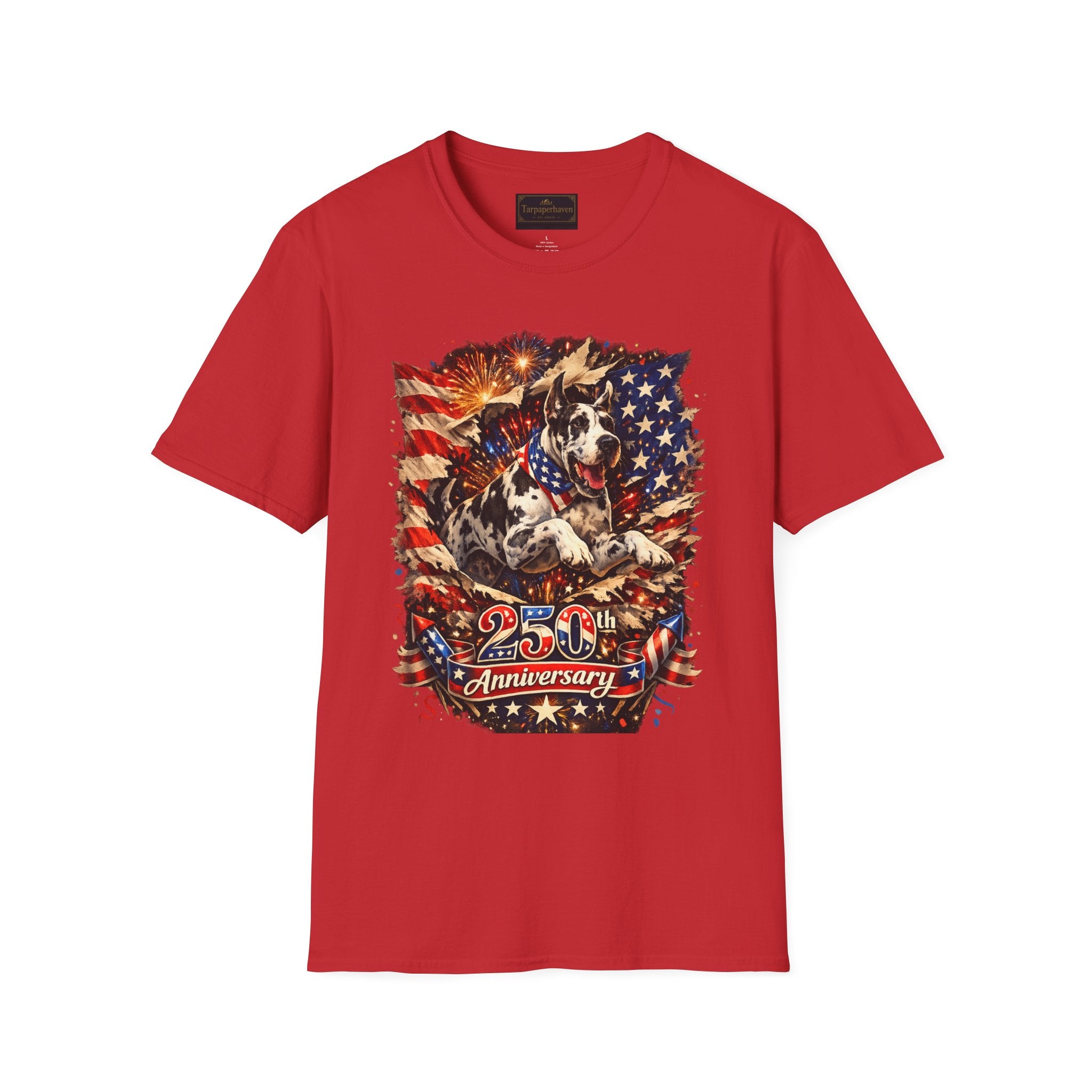 Patriotic 250th Great Dane T-Shirt