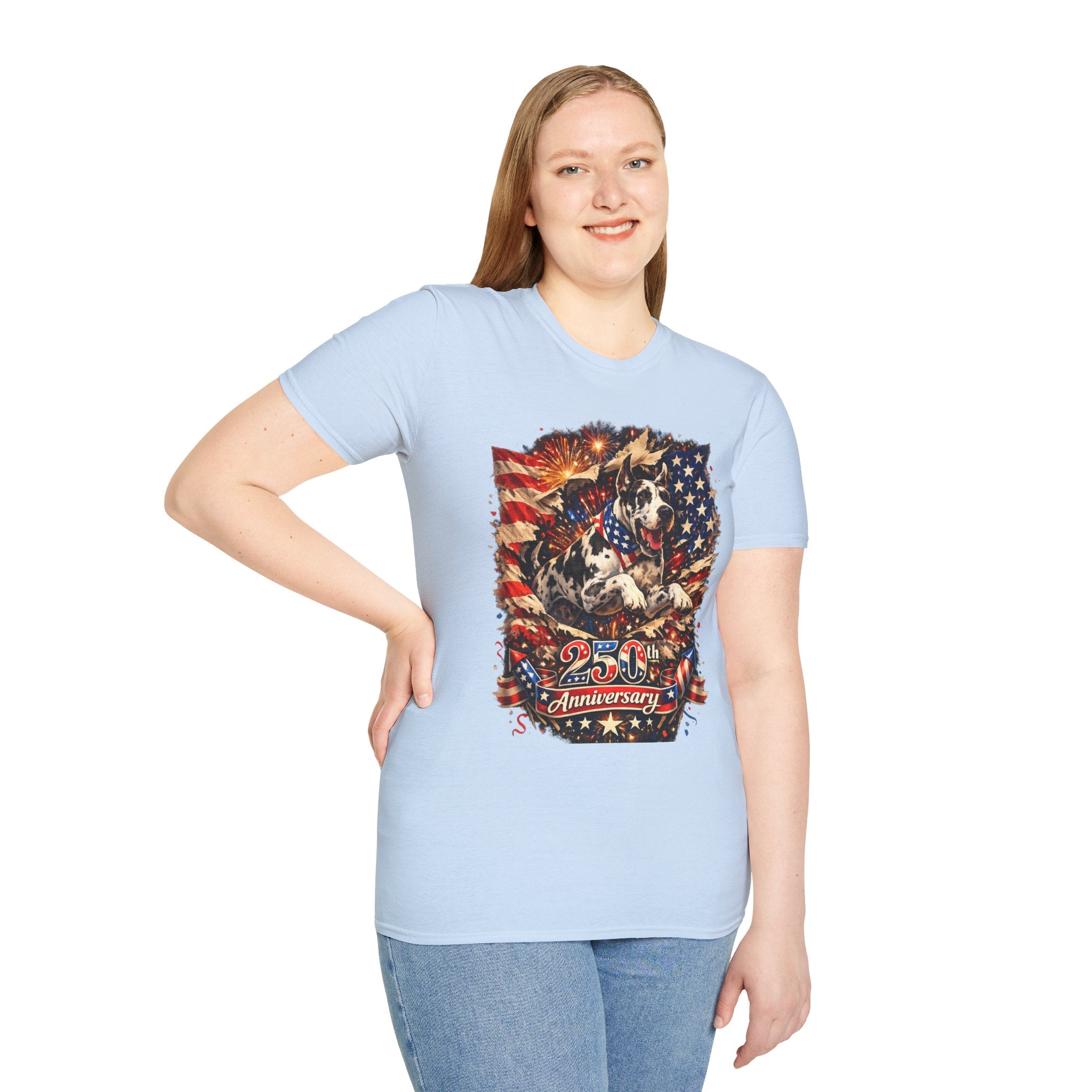 Patriotic 250th Great Dane T-Shirt