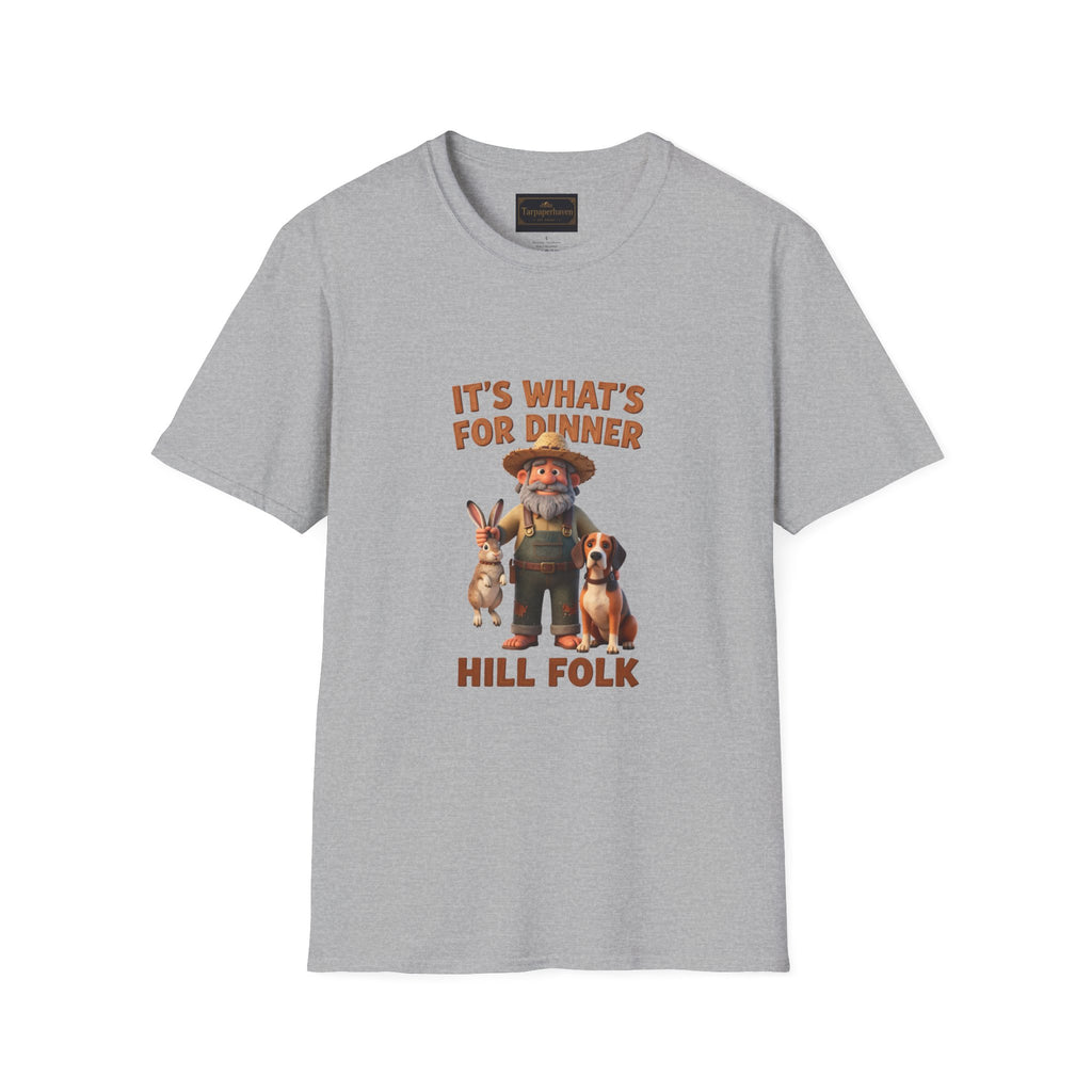 It's What's For Dinner Hill Folk T-Shirt — Funny Country Farmer Graphic Tee