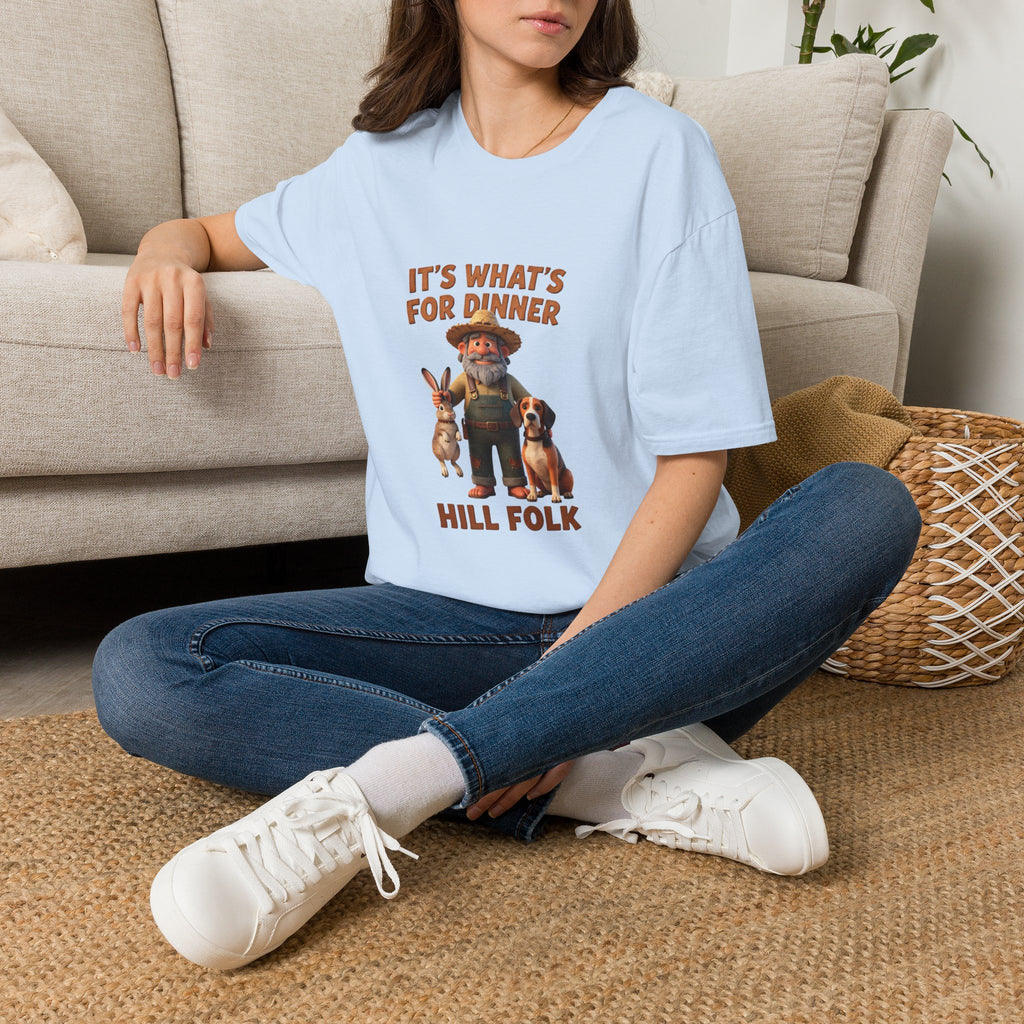 It's What's For Dinner Hill Folk T-Shirt — Funny Country Farmer Graphic Tee