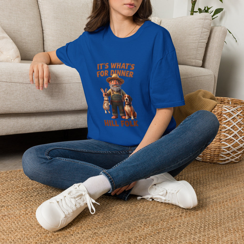 It's What's For Dinner Hill Folk T-Shirt — Funny Country Farmer Graphic Tee