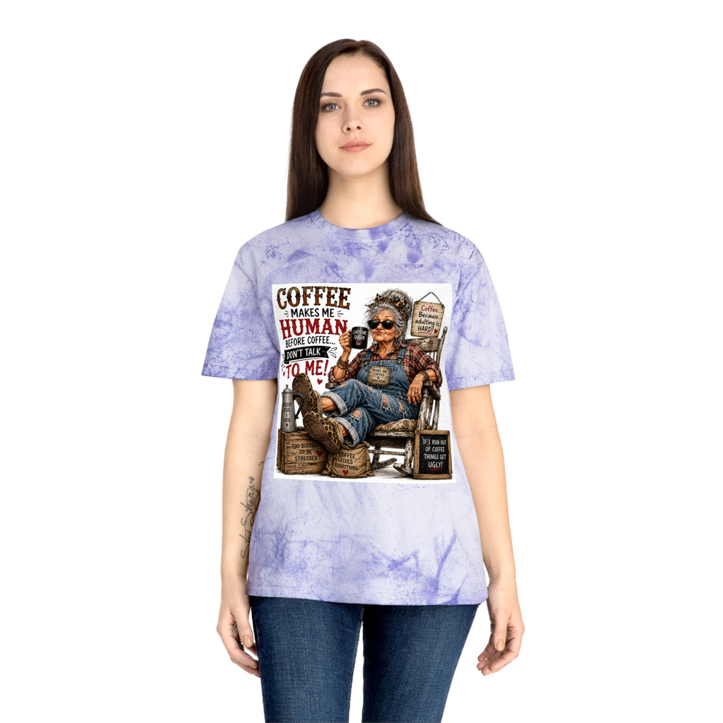 Funny Vintage Grandma Coffee Addict Tee