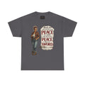 Christian Faith Tee — "I Come Not to Send Peace but a Sword" Matthew 10:34 Graphic Shirt