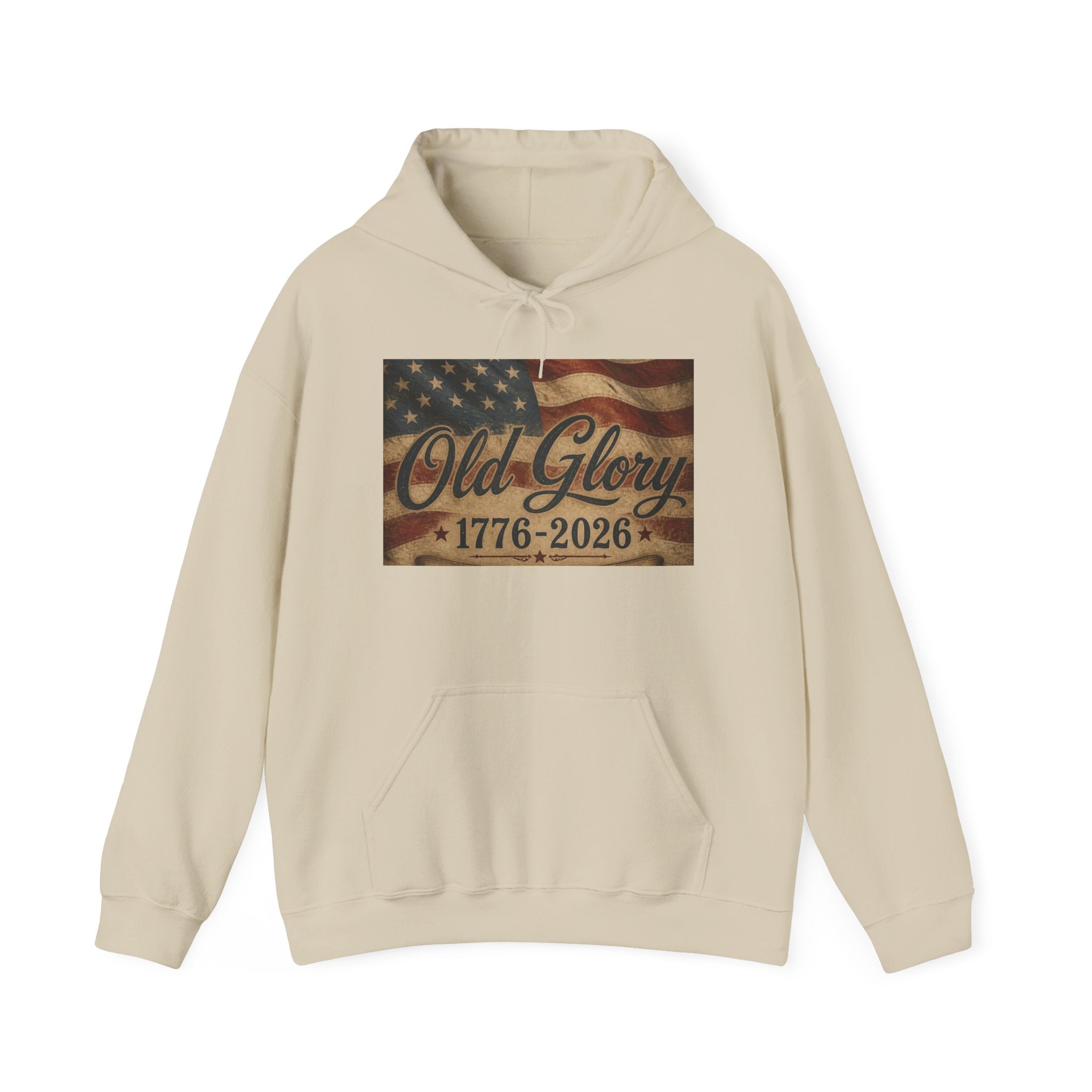 Patriotic Old Glory 1776-2026 Hoodie — American Flag Sweatshirt