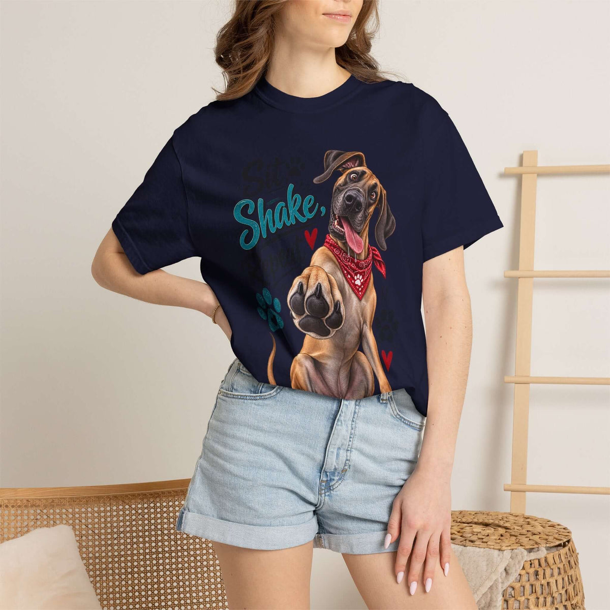 Great Dane Paw Print Tee