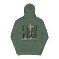 Faith Over Fear Hoodie — Pigment-Dyed Inspirational Pullover