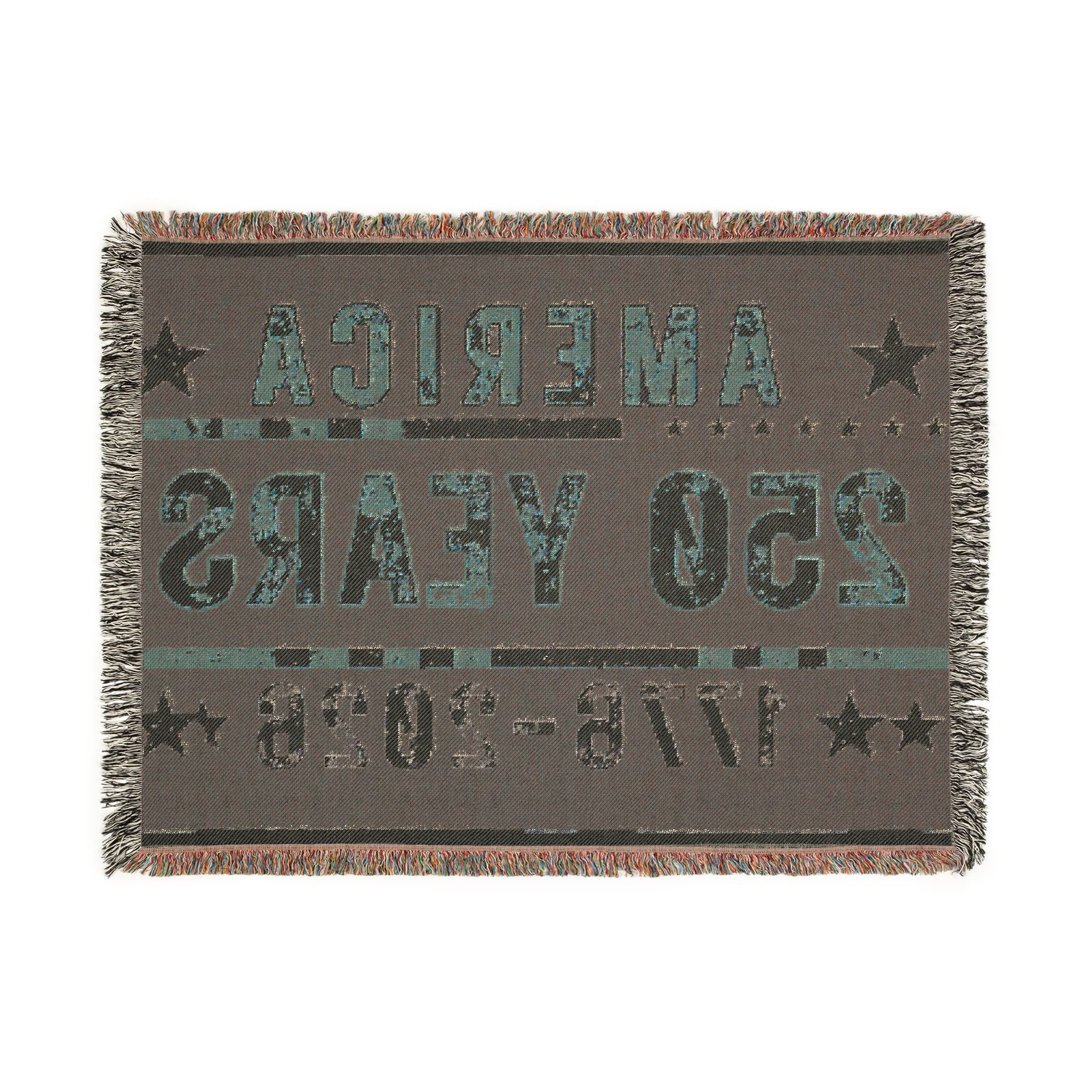 America 250 Years Woven Blanket — 1776–2026 Commemorative Throw