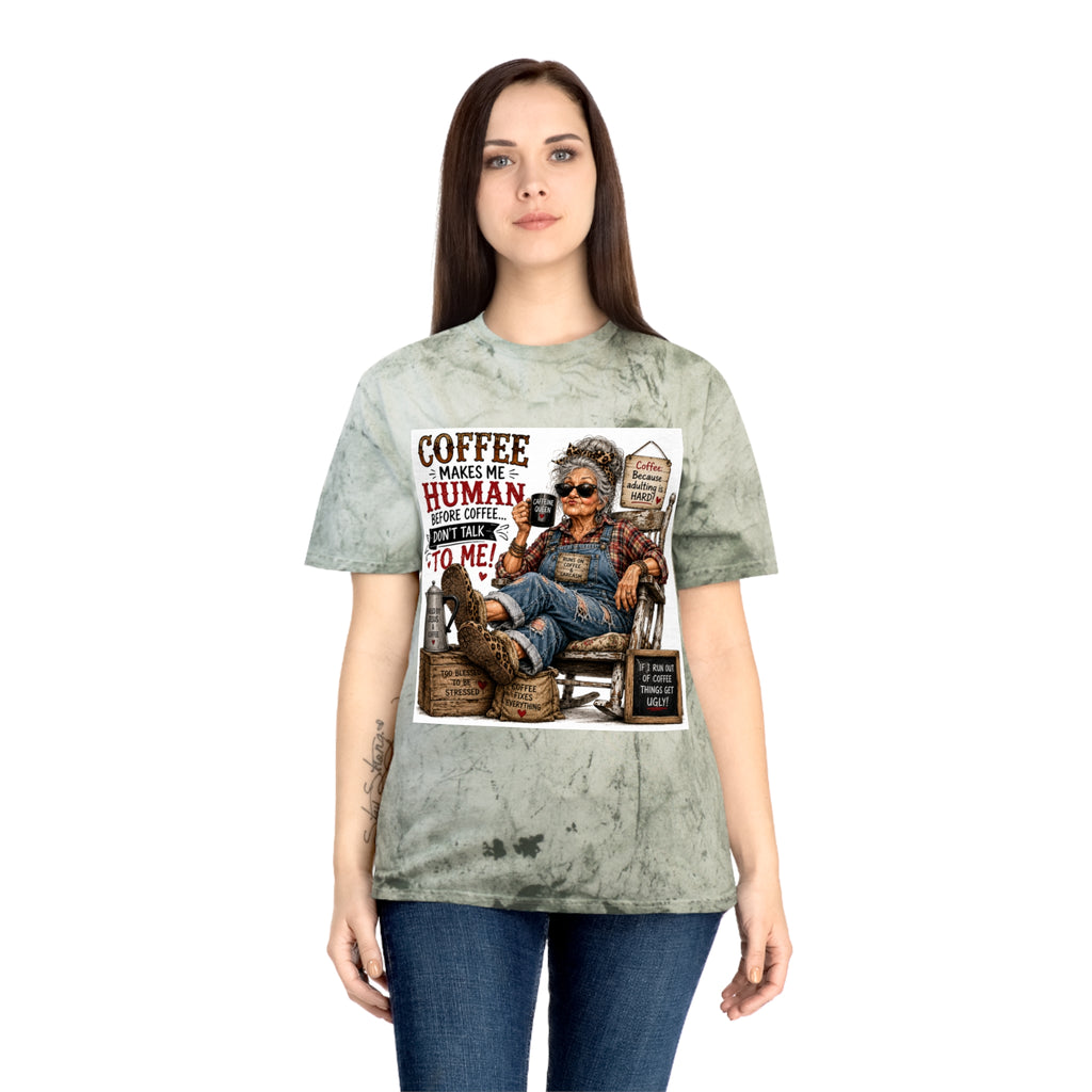 Funny Vintage Grandma Coffee Addict Tee