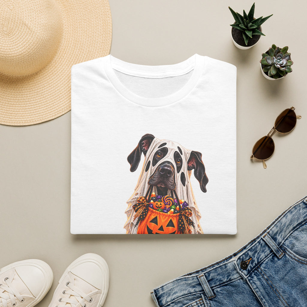 Halloween Dalmatian T-Shirt — Cute Dog with Jack-O’-Lantern Costume