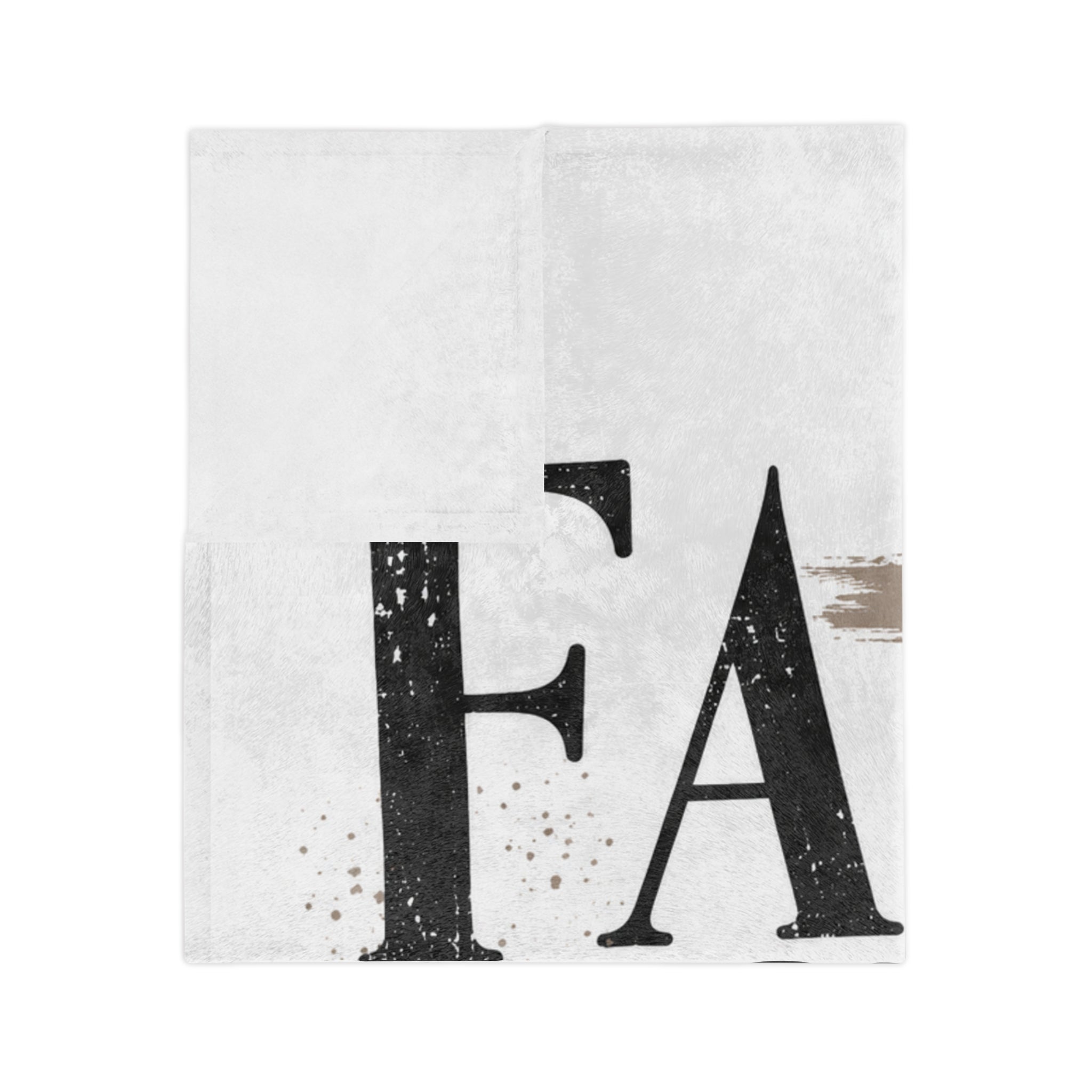 Faith Over Fear Velveteen Blanket — Christian Inspirational Throw (2 Timothy 1:7)
