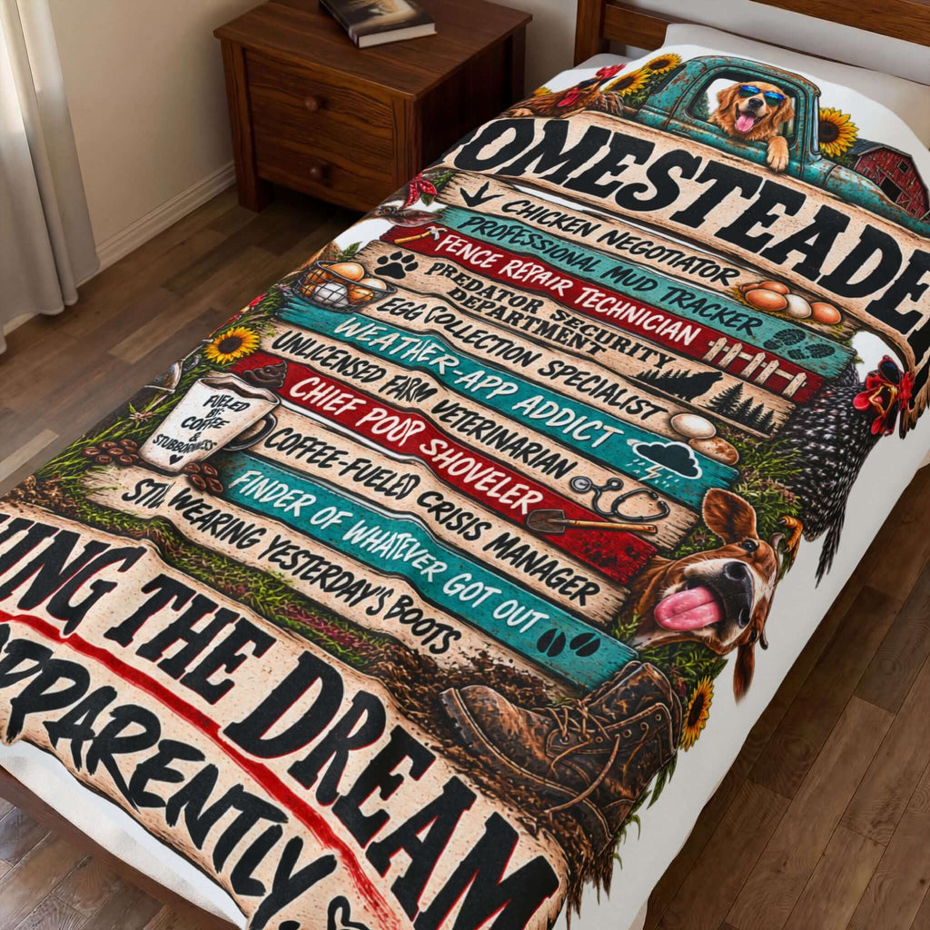 Homesteader Velveteen Plush Blanket