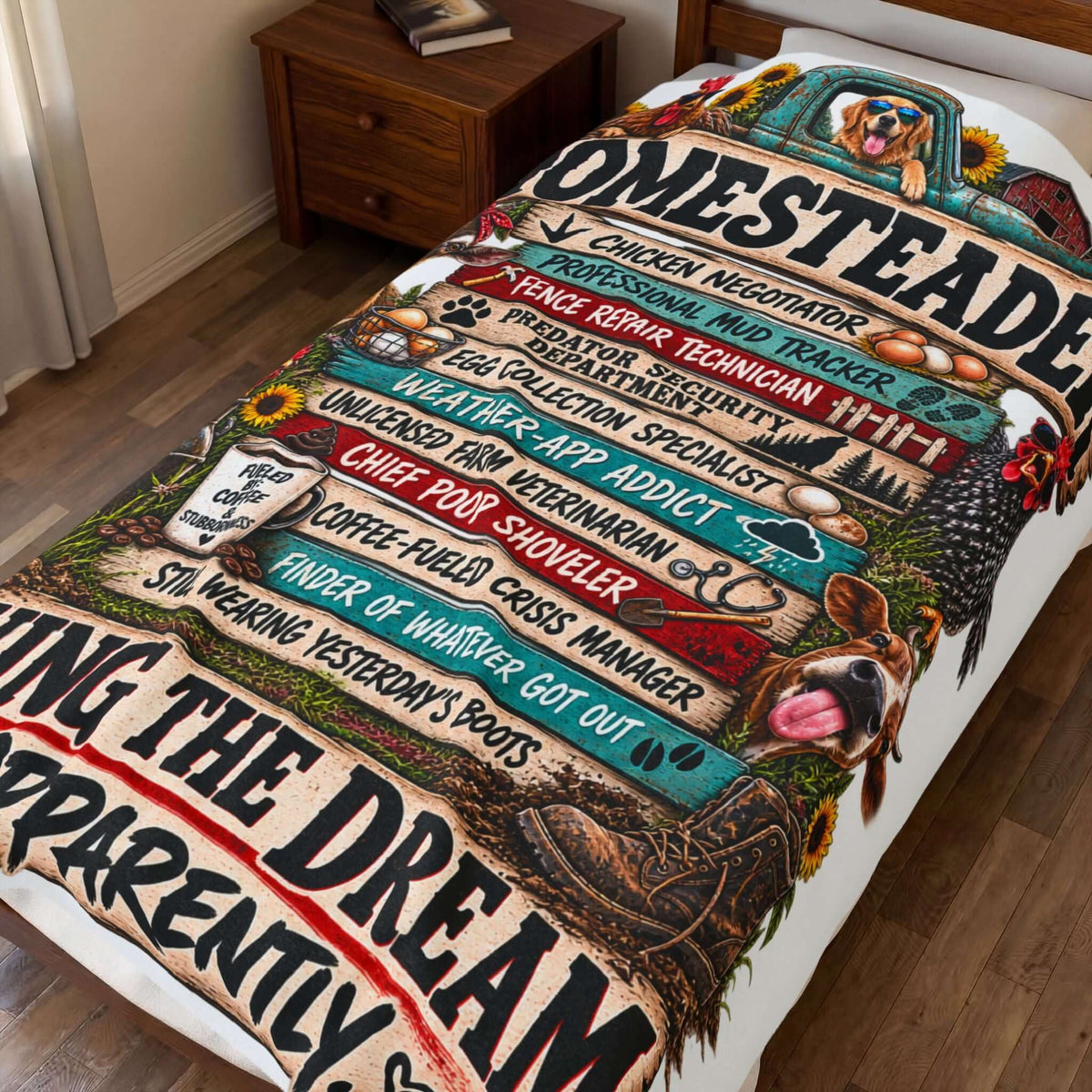 Homesteader Velveteen Plush Blanket