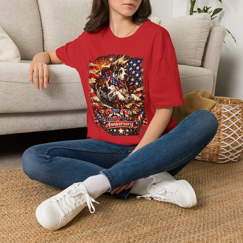 Patriotic 250th Great Dane T-Shirt
