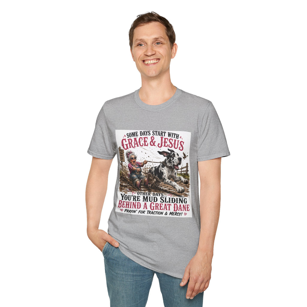 Christian Great Dane Mud-Slinging Graphic Tee