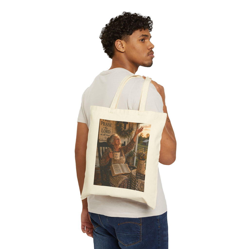 Christian Faith Prayer Church Tote Bag