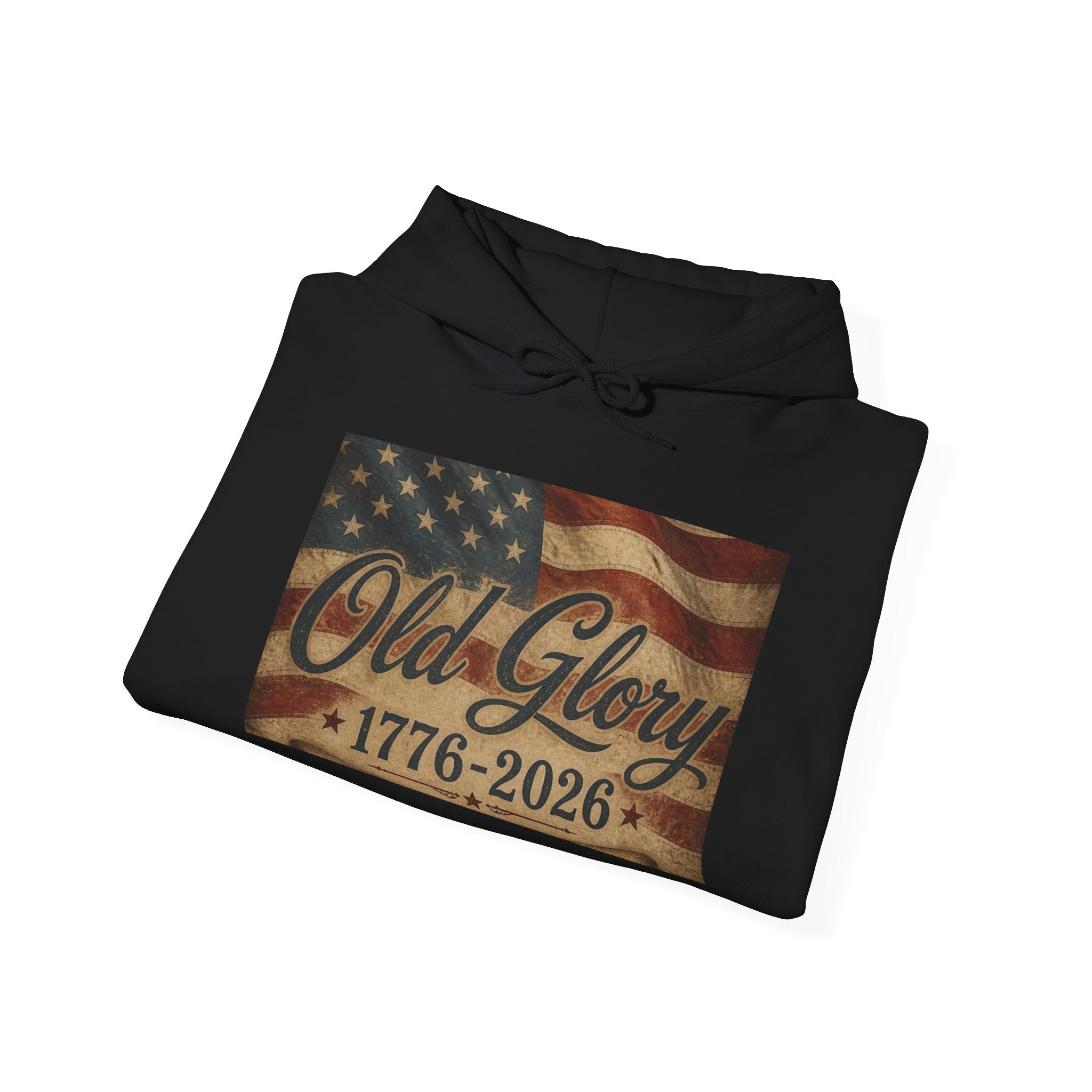 Patriotic Old Glory 1776-2026 Hoodie — American Flag Sweatshirt