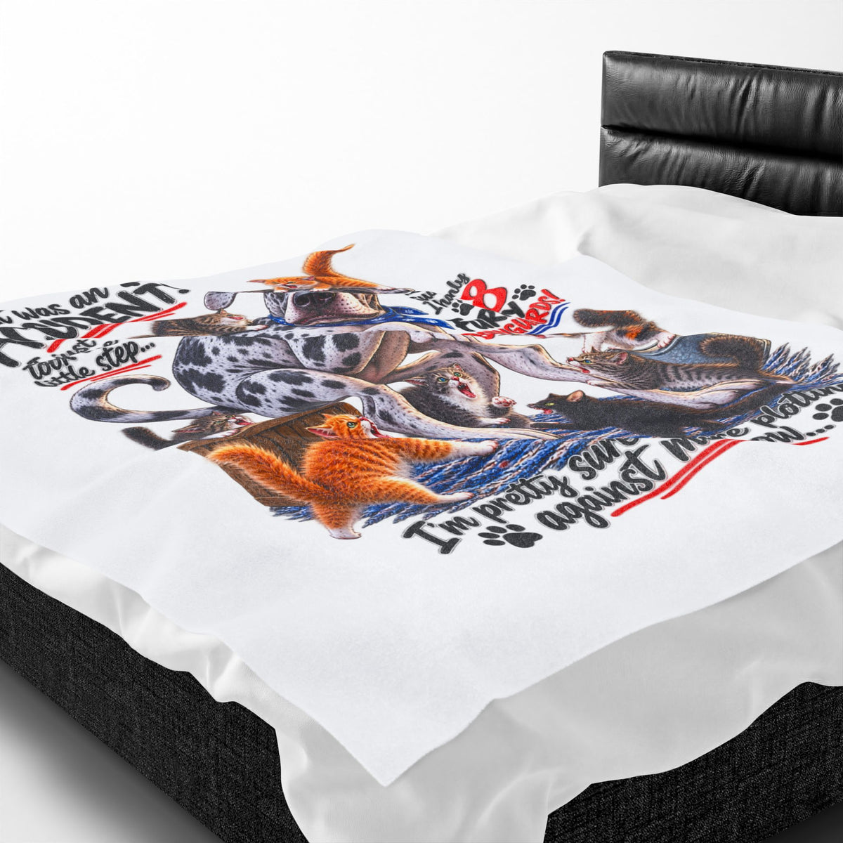 Velveteen Plush Blanket — Funny