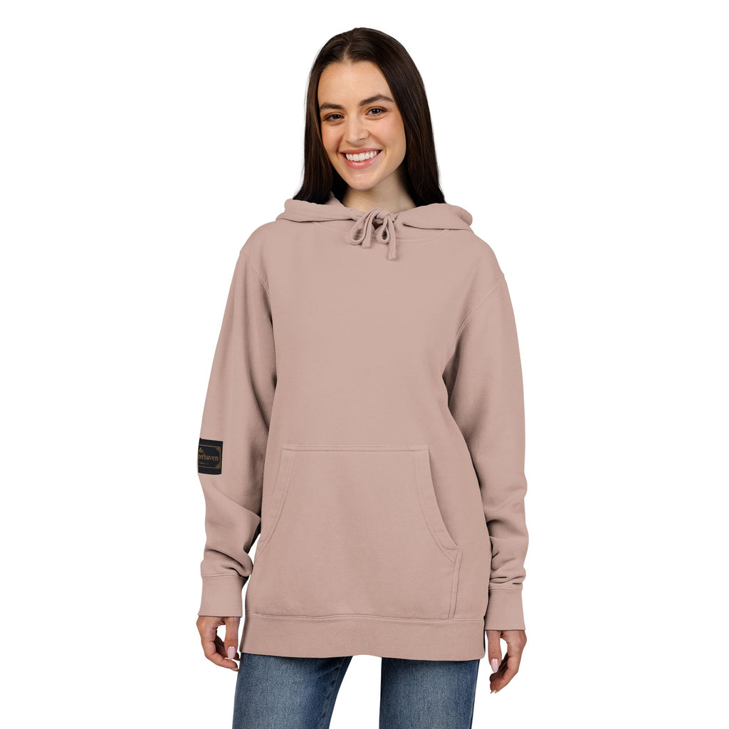 Faith Over Fear Hoodie — Pigment-Dyed Inspirational Pullover