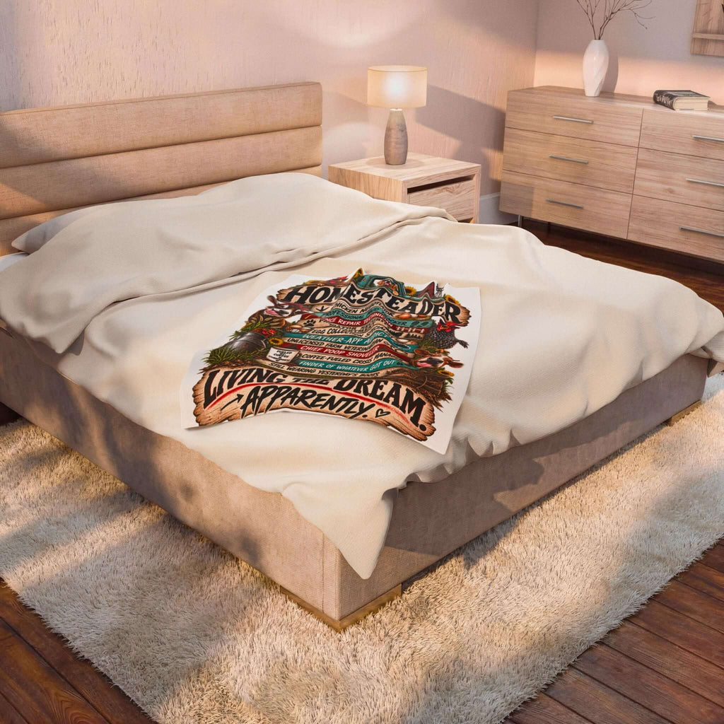 Homesteader Velveteen Plush Blanket