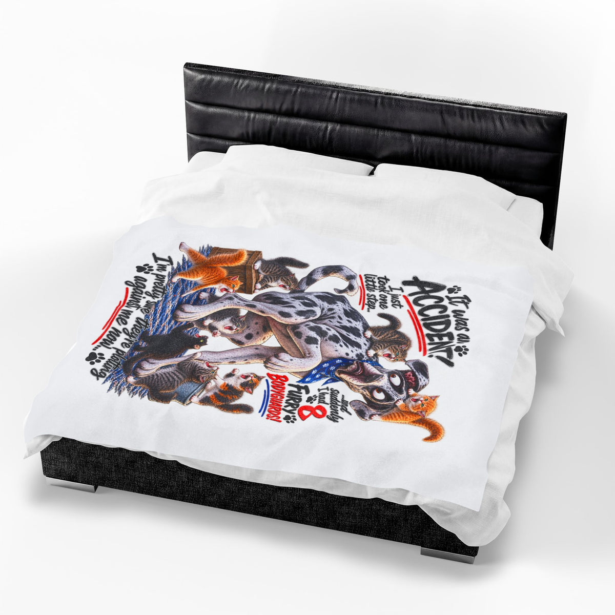 Velveteen Plush Blanket — Funny