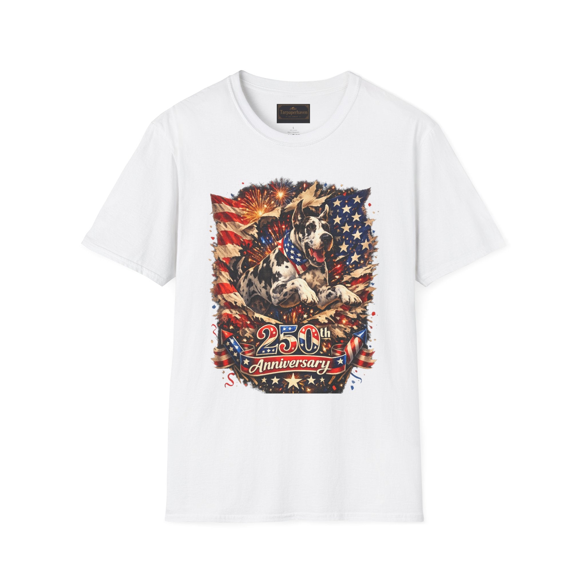 Patriotic 250th Great Dane T-Shirt